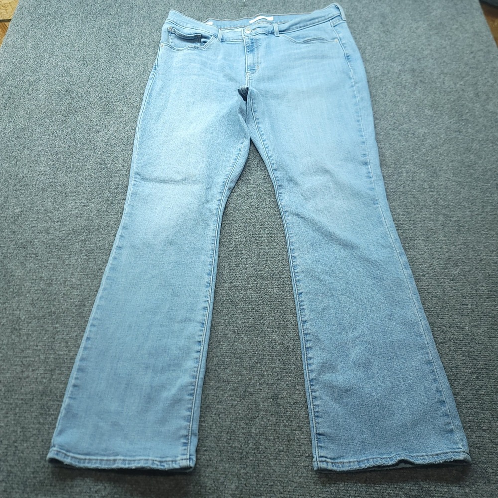 Levis Womens Classic Bootcut Jeans Light Wash Blue‎ Denim Size 16M W33 L32 39252